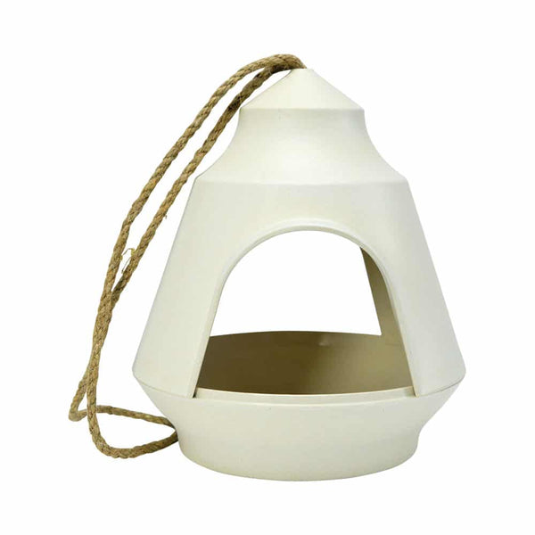 Bamboo Bird House / Cream
