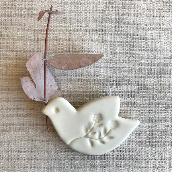 Ceramic Vase Magnet / Bird