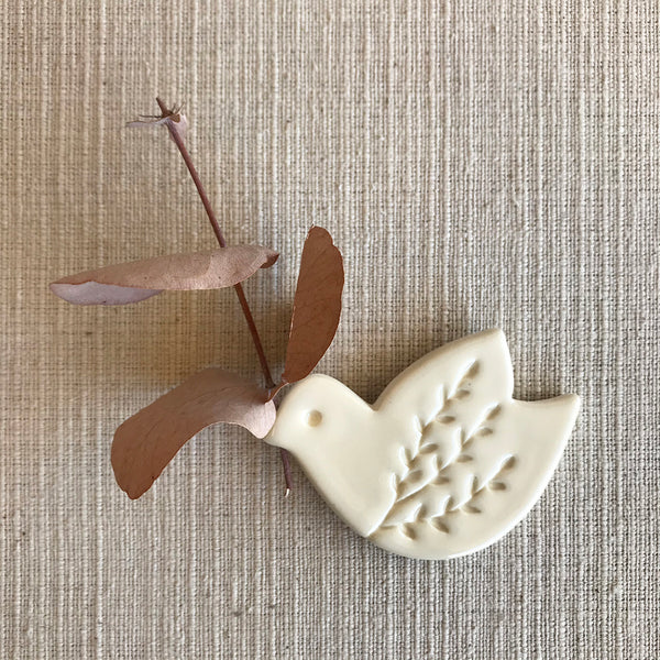 Ceramic Vase Magnet / Bird