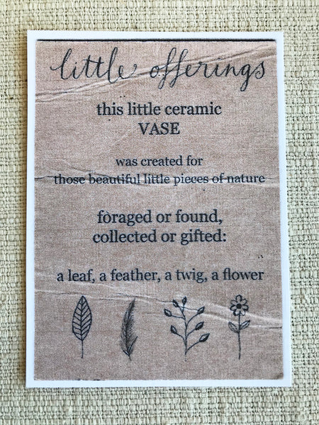 Ceramic Vase Magnet / Bird