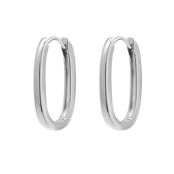 Eternity Huggie Hoops / Silver