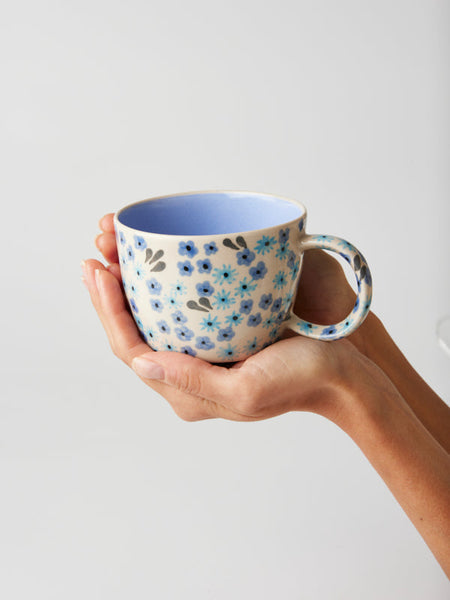 Ditsy Periwinkle Mug