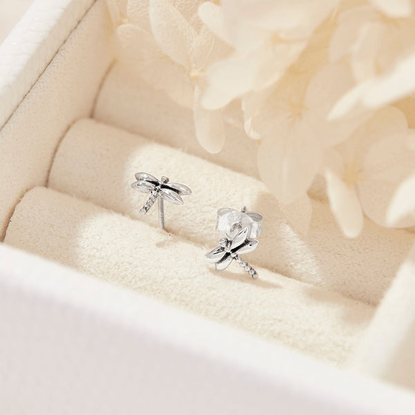 Dainty Dragonfly Stud / Sterling Silver