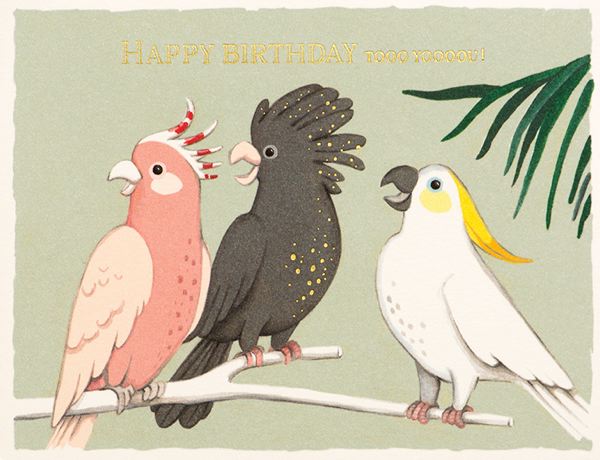 Birthday Card / Cockatoo