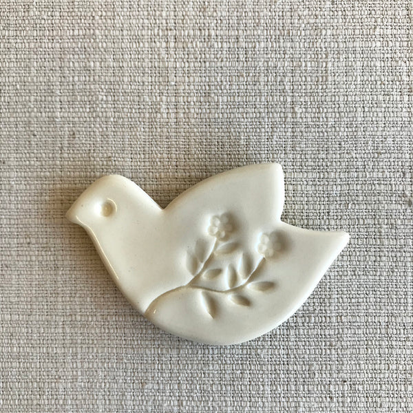 Ceramic Vase Magnet / Bird