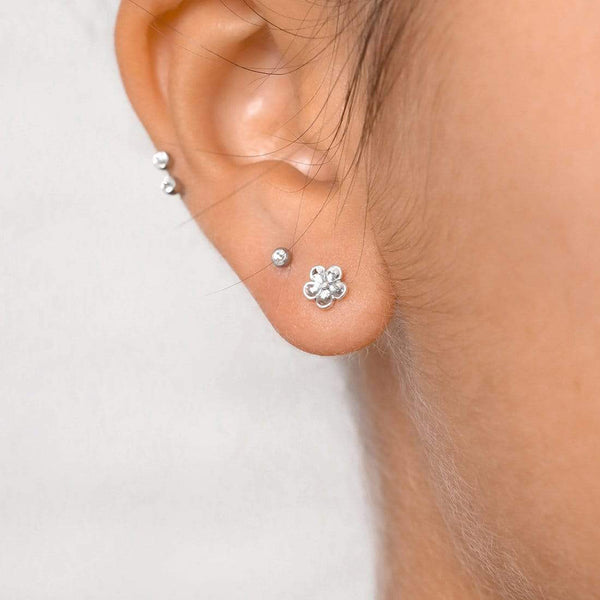 Forget Me Not Studs / Silver