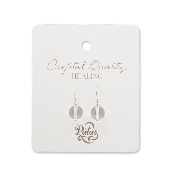 Gem Earrings / Crystal Quartz