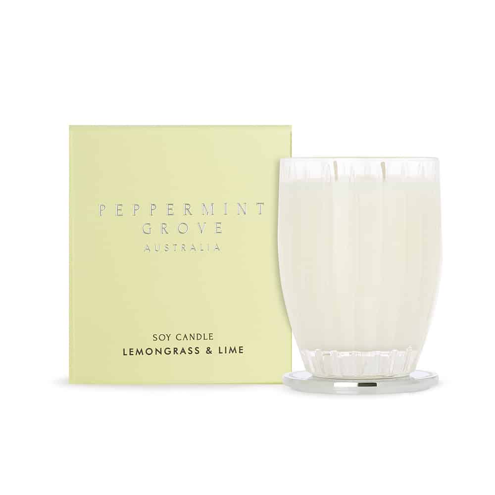 Peppermint Grove Candle / Lemongrass & Lime Large Candle 370g