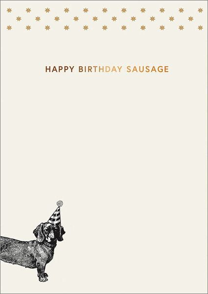 Greeting Card / Happy Birthday Sausage
