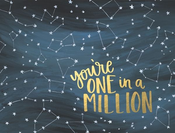 Greeting Card / 'You're One in a Million'