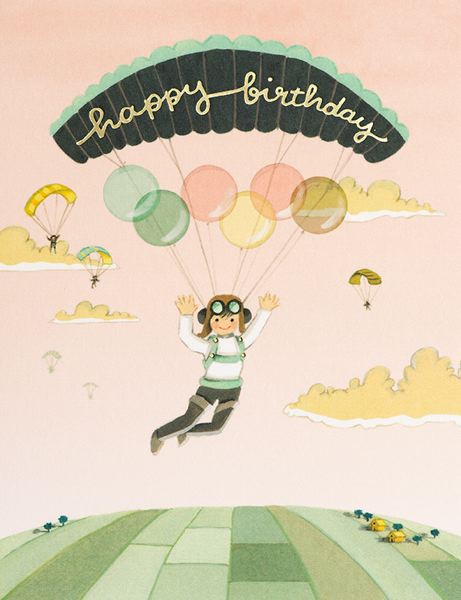 Birthday Card / Paraglider
