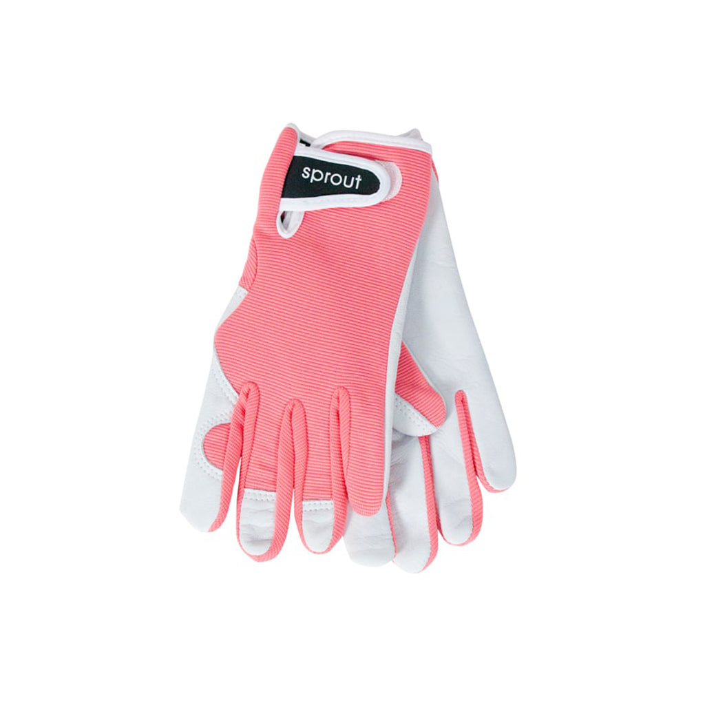 Sprout Goatskin Gloves / Coral