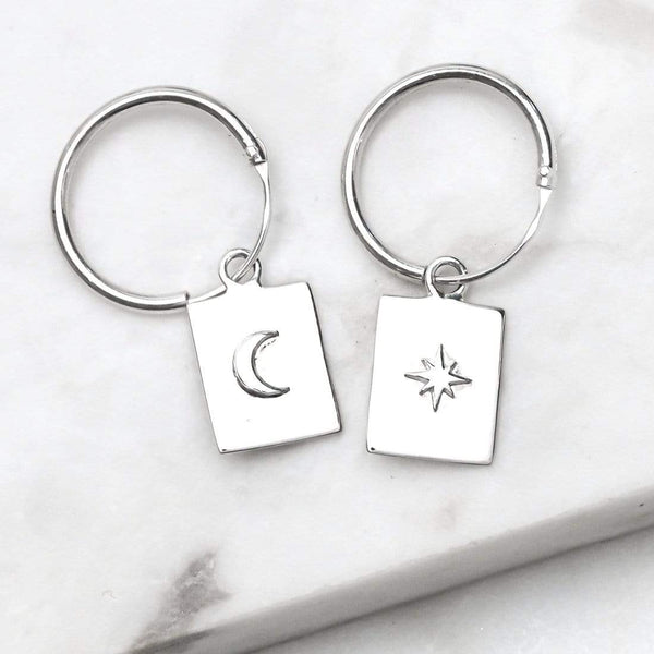 Celestial Medallion Sleepers / Sterling Silver