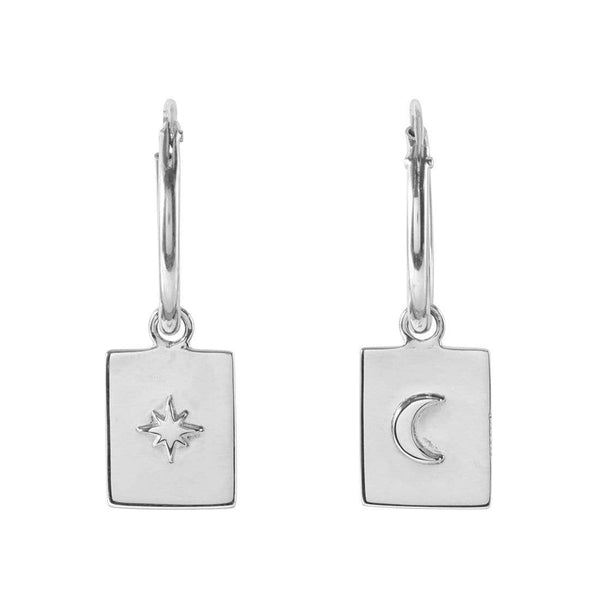 Celestial Medallion Sleepers / Sterling Silver